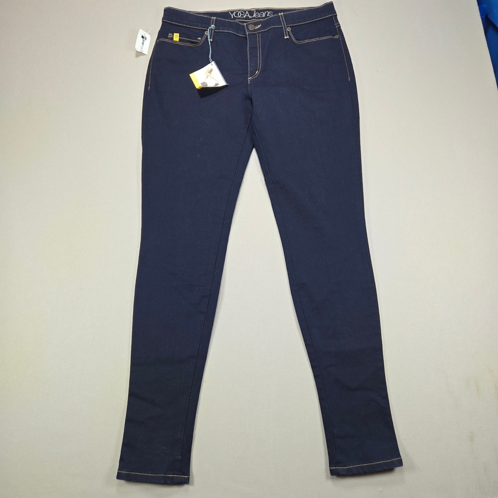 Yoga Jeans Skinny SWP-1504 Dark Wash Indigo Denim Womens 32
